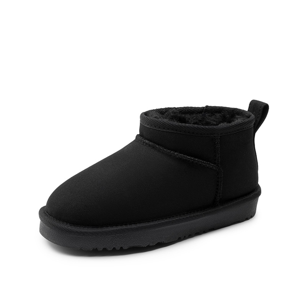 Kids’ Cozy Faux Suede Winter Boots - BLACK -  0