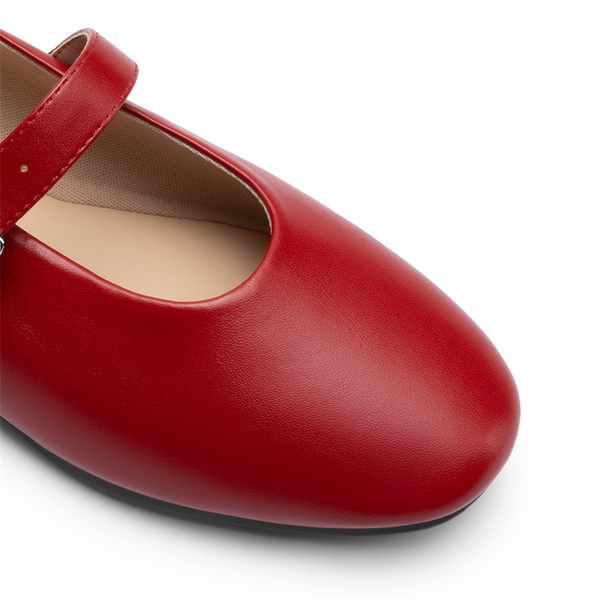 Women’s Cushioned Mary Jane Flats - RED - 5