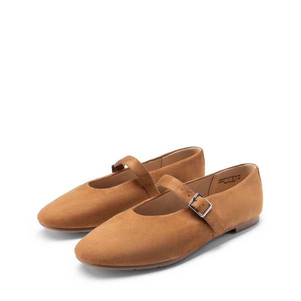 Women’s Cushioned Mary Jane Flats - KHAKI - 6