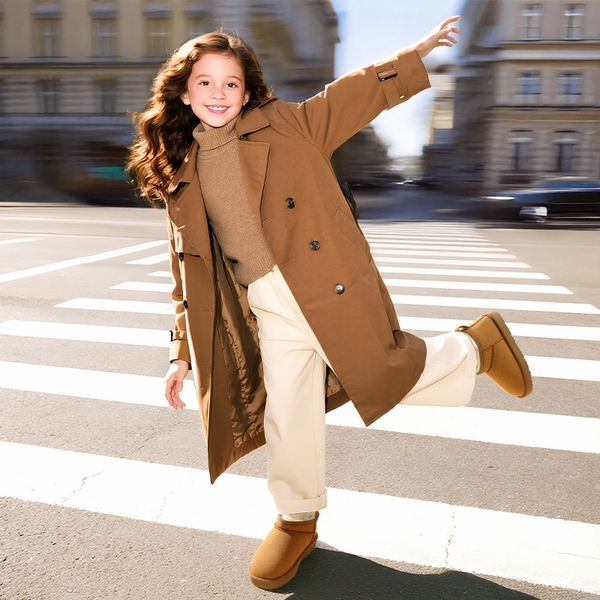 Kids’ Cozy Faux Suede Winter Boots - CAMEL - 5