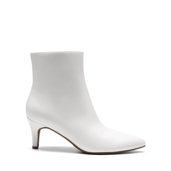 Women’s Pointed-Toe Stiletto Ankle Boots - WHITE - 1