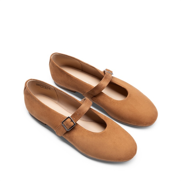 Women’s Cushioned Mary Jane Flats - KHAKI - 2