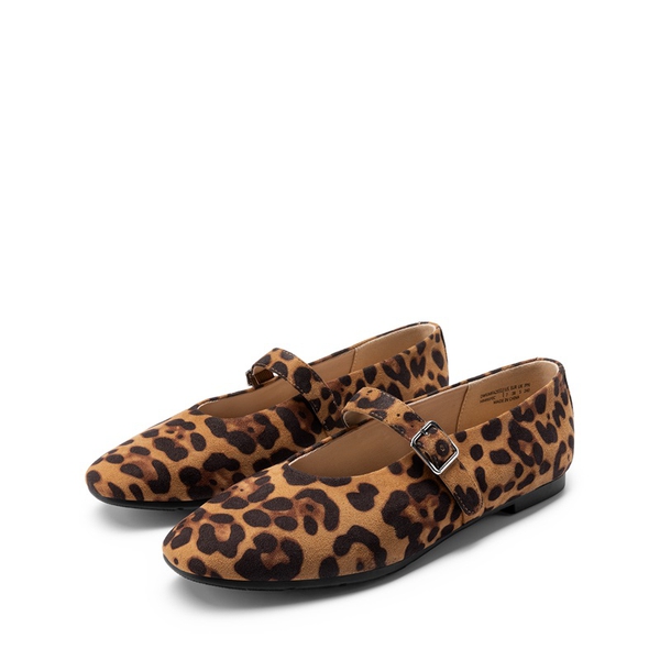 Women’s Cushioned Mary Jane Flats - LEOPARD - 6