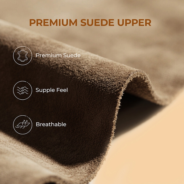 [Fuzzy Classic Maren] Women’s Suede Faux Fur Snow Boots - TAUPE - 3