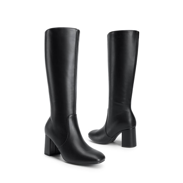 Women’s Sculpted Knee-High Boots - BLACK - 2