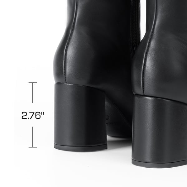Women’s Sculpted Knee-High Boots - BLACK - 3