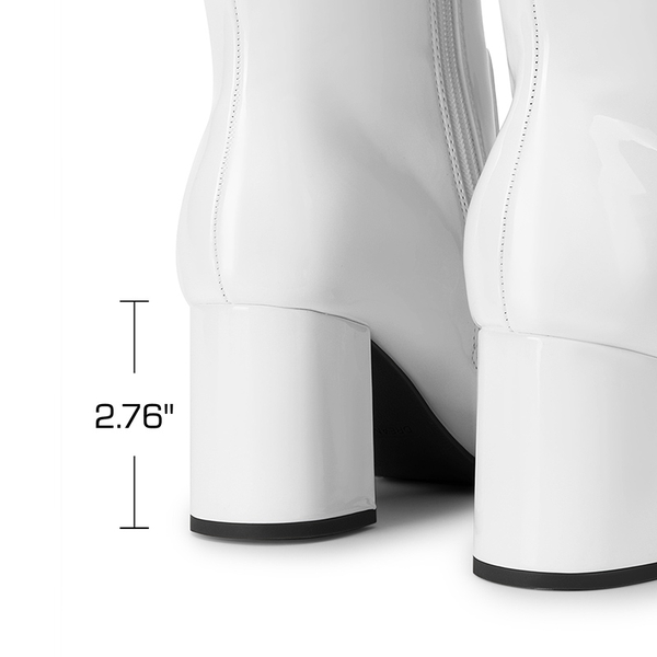 Women’s Sculpted Knee-High Boots - WHITE - 3