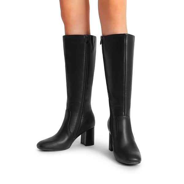 Women’s Sculpted Knee-High Boots - BLACK - 7