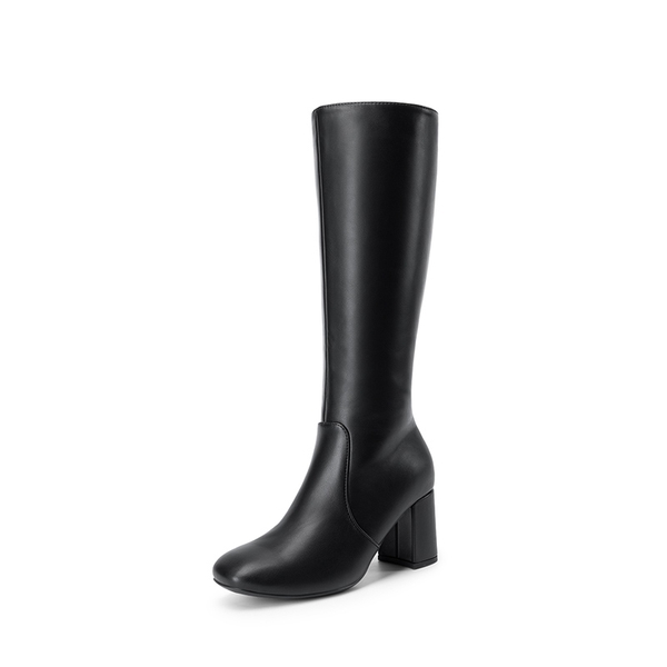 Women’s Sculpted Knee-High Boots - BLACK -  0