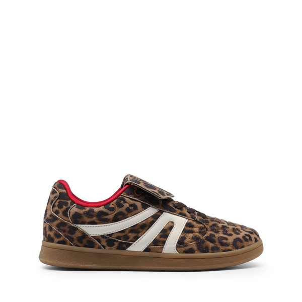 Women’s Fashion Statement Sneakers - LEOPARD-FABRIC - 1