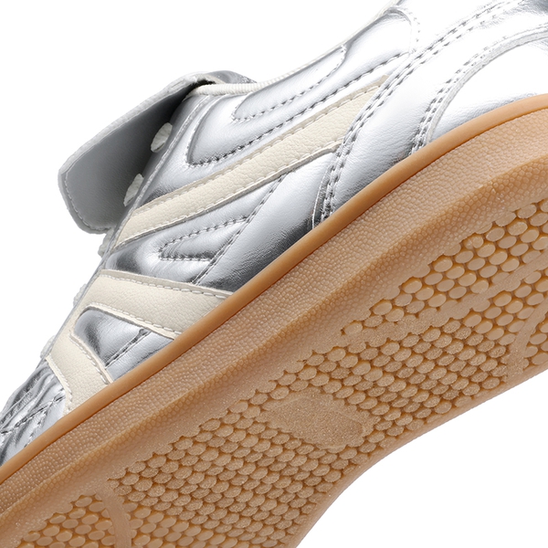 Women’s Fashion Statement Sneakers - SILVER - 5