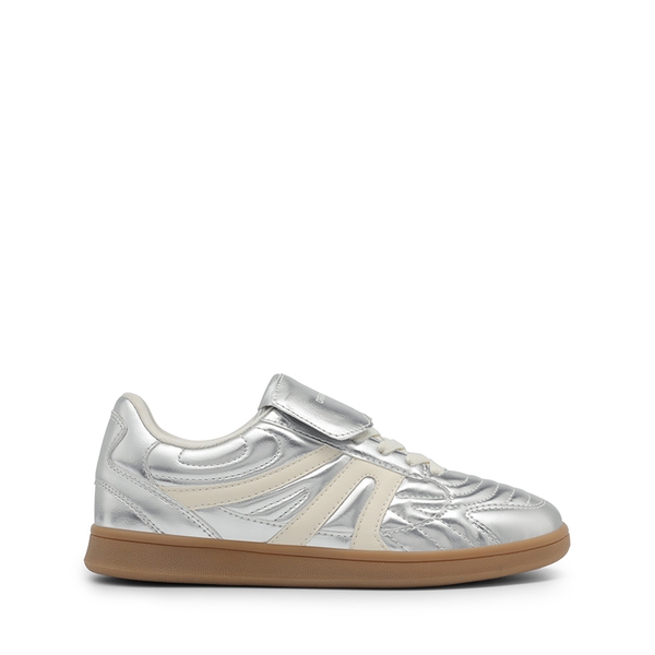 Women’s Fashion Statement Sneakers - SILVER - 1
