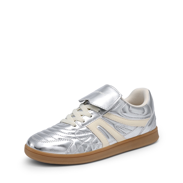 Women’s Fashion Statement Sneakers - SILVER -  0