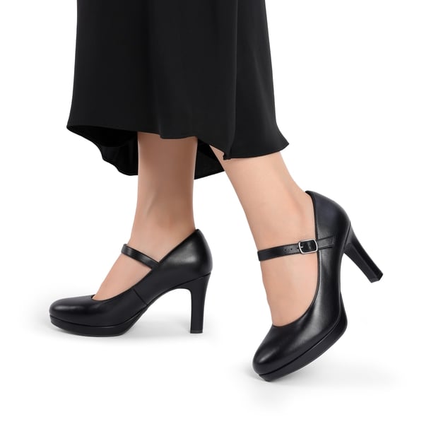 [Josephine] Mary Jane Platform Pumps - BLACK - 7