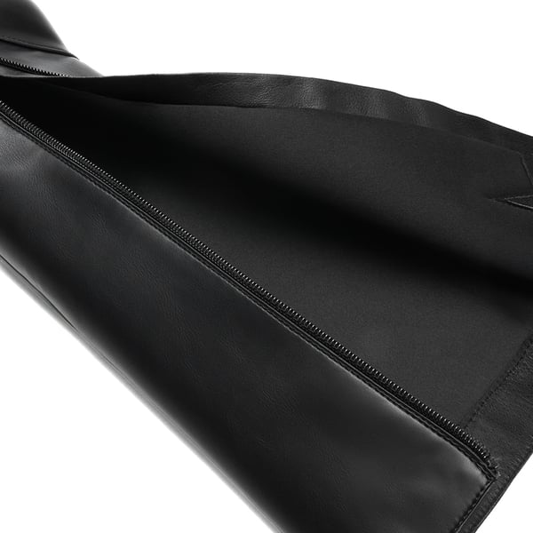 Women’s Stretchy Knee-High Platform Boots - BLACK - 5