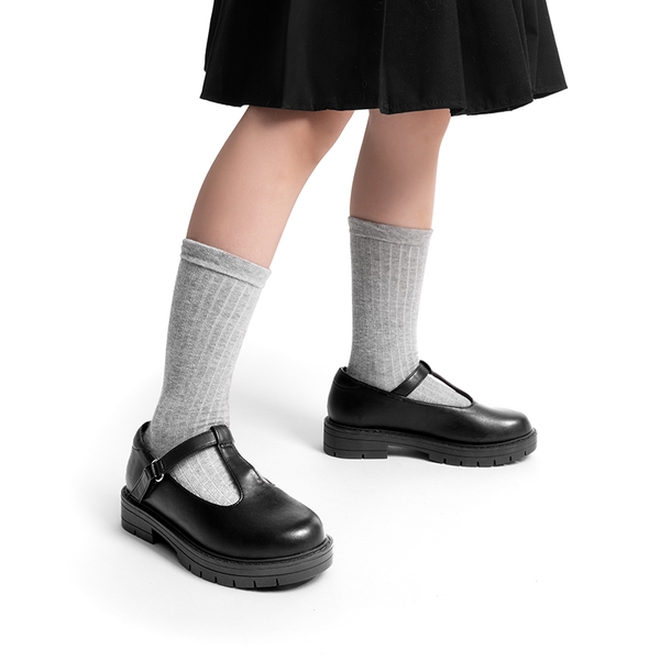 Girls’ Classic T-Strap Mary Janes - BLACK - 4