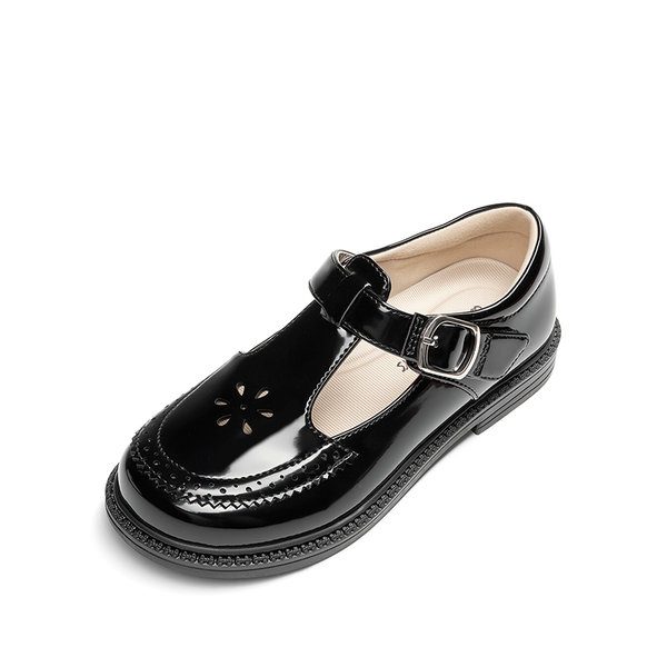 Girls’ Non-Slip T-Strap Mary Janes - ALL BLACK -  0