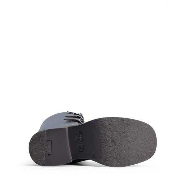 Women’s Square-Toe Block Heel Boots - BROWN - 2