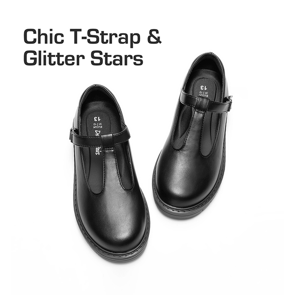 Girls’ Classic T-Strap Mary Janes - BLACK - 2