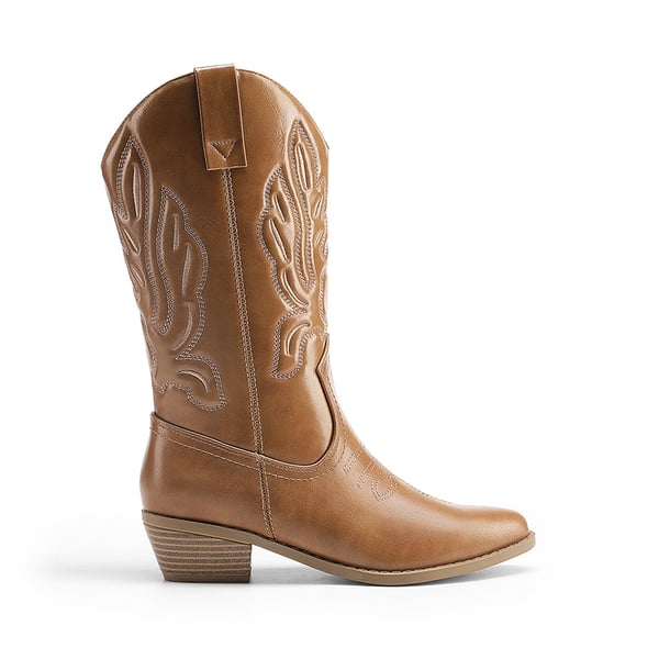 Women’s Western Cowboy Boots For Walking - TAN - 1