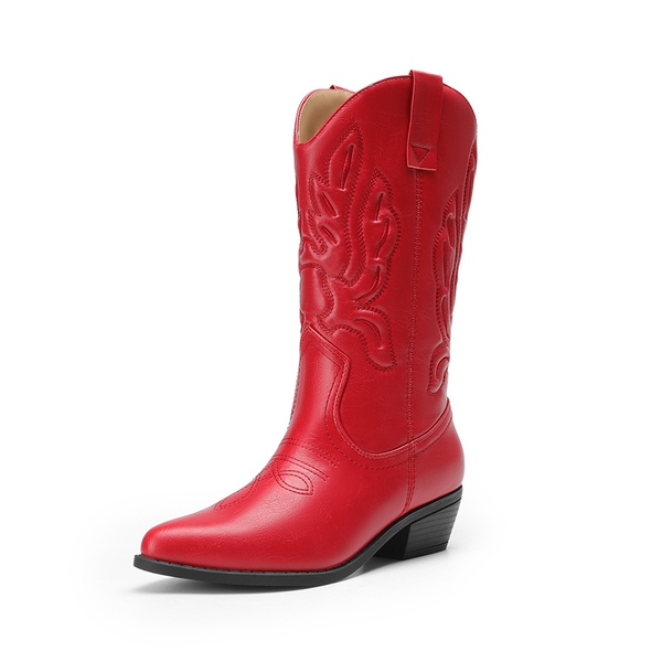 Women’s Western Cowboy Boots For Walking - RED -  0