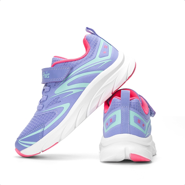 Kids’ Sporty Mesh Sneakers - PURPLE - 3
