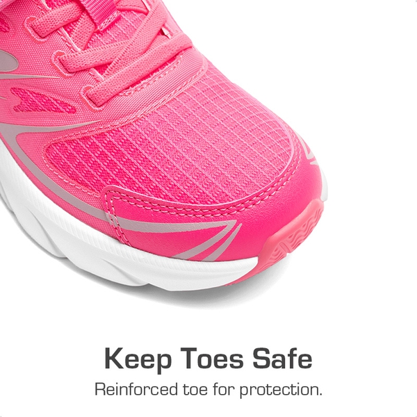 Kids’ Sporty Mesh Sneakers - HOT PINK - 2