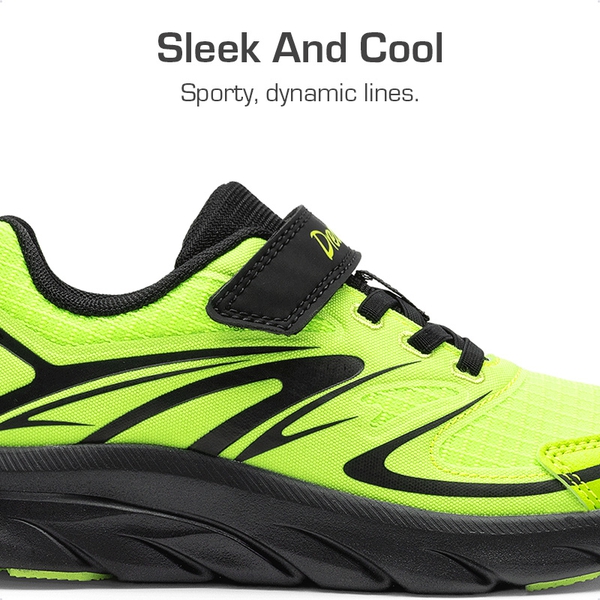 Kids’ Sporty Mesh Sneakers - NEON GREEN/BLACK - 1