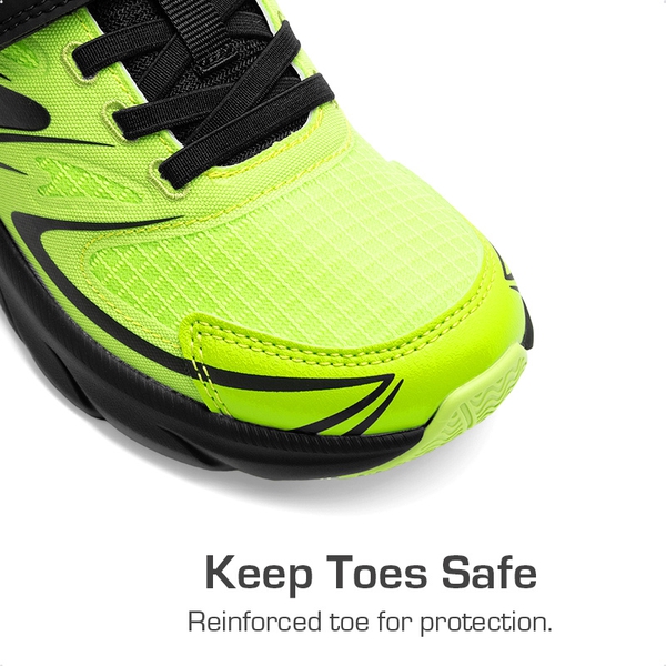 Kids’ Sporty Mesh Sneakers - NEON GREEN/BLACK - 2
