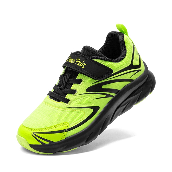 Kids’ Sporty Mesh Sneakers - NEON GREEN/BLACK -  0