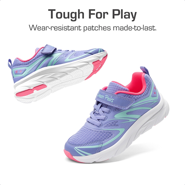 Kids’ Sporty Mesh Sneakers - PURPLE - 4