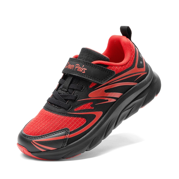 Kids’ Sporty Mesh Sneakers - RED/BLACK -  0