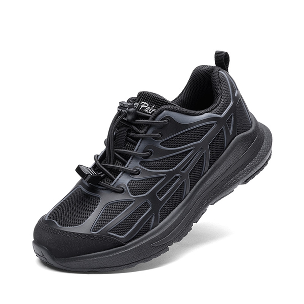 Kids’ Reinforced Toggle Running Shoes - ALL BLACK -  0