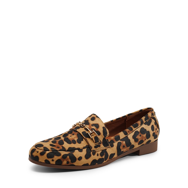 Chic Metallic Detail Loafers - LEOPARD-SUEDE -  0