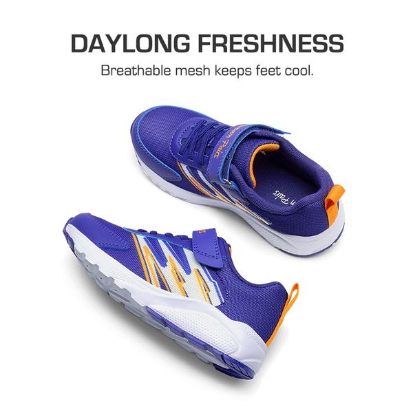 Kids’ Lightweight Reinforced Toe Sneakers - NAVY - 4