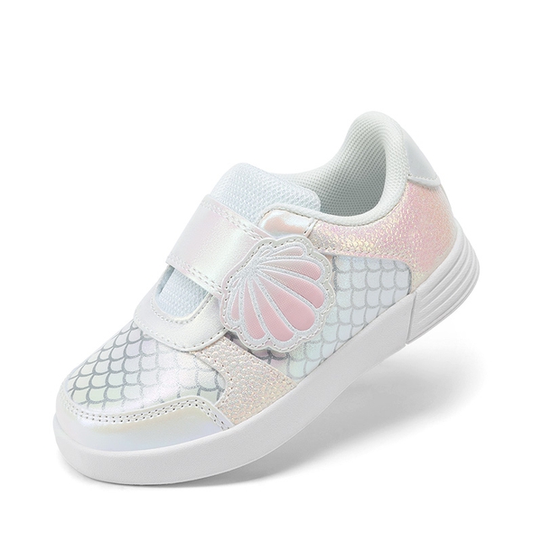 Kids’ Glitter Mermaid Sneakers - WHITE/RAINBOW - 1