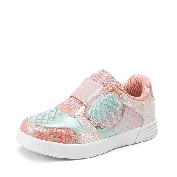Kids’ Glitter Mermaid Sneakers - PINK/RAINBOW -  0