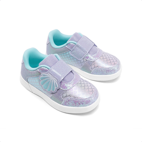 Kids’ Glitter Mermaid Sneakers - PURPLE/RAINBOW - 6