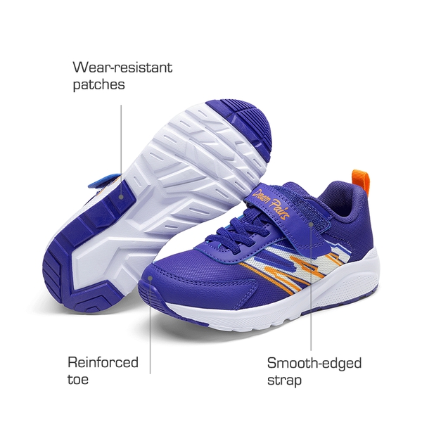 Kids’ Lightweight Reinforced Toe Sneakers - NAVY - 2
