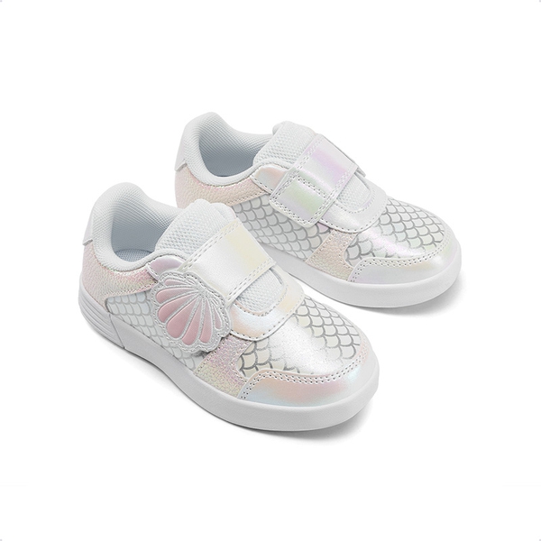 Kids’ Glitter Mermaid Sneakers - WHITE/RAINBOW - 6