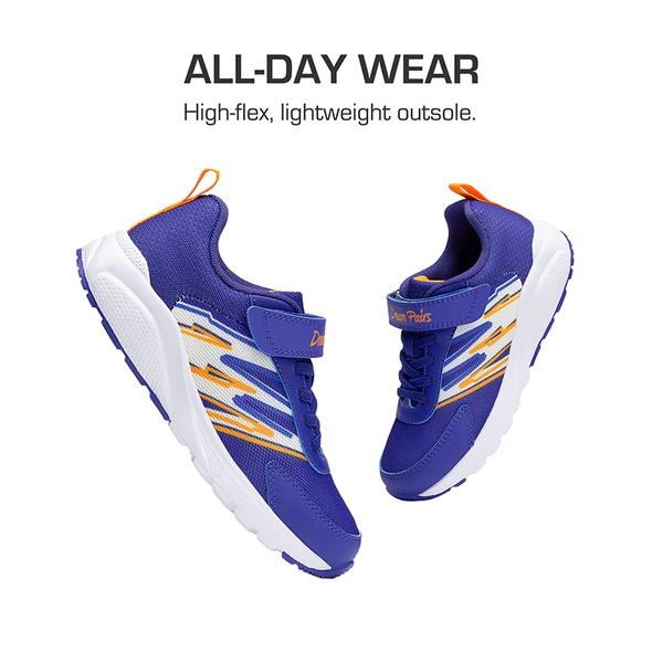 Kids’ Lightweight Reinforced Toe Sneakers - NAVY - 1