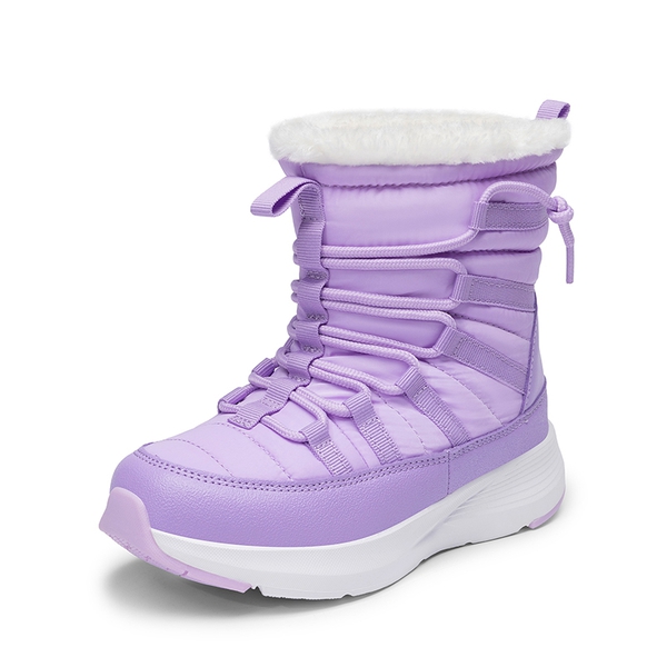 Kids’ Faux Fur Winter Snow Boots - PURPLE -  0