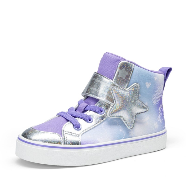 Girls’ Ombre High-Top Sneakers - PURPLE/BLUE -  0