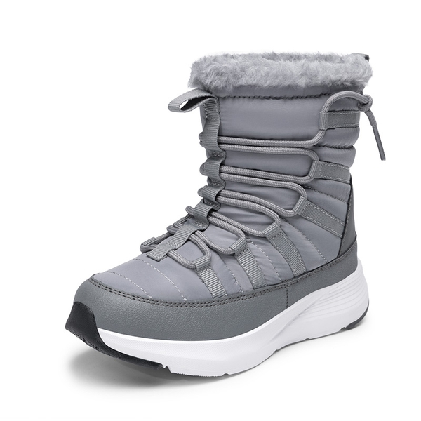 Kids’ Faux Fur Winter Snow Boots - GREY -  0