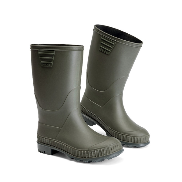 Kids’ Waterproof Slip-On Rain Boots - OLIVE - 5