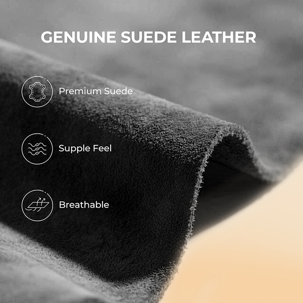 [FuzzyClassic Mini Boot] Splash-Proof Slip-On Suede Snow Boots - GREY - 4