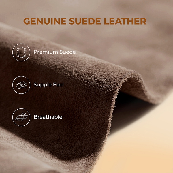 [FuzzyClassic Mini Boot] Splash-Proof Slip-On Suede Snow Boots - TAUPE - 4