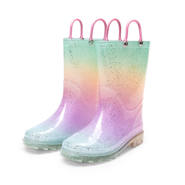 Kids’ Ombre Waterproof Rain Boots - RAINBOW - 1