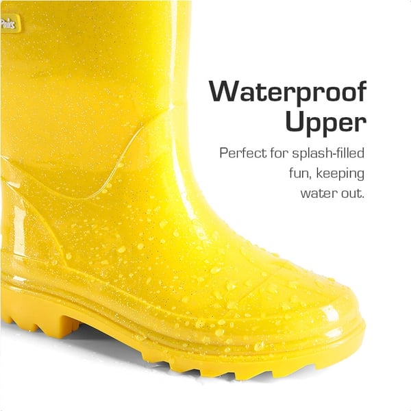 Kids’ Ombre Waterproof Rain Boots - YELLOW - 2