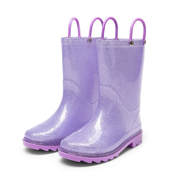 Kids’ Ombre Waterproof Rain Boots - PURPLE - 1